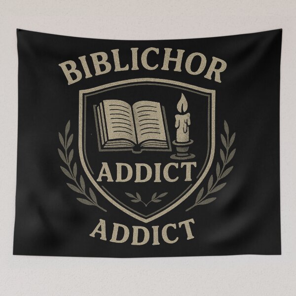 Item preview, Biblichor Addict – Dark Academia Vintage Book Aesthetic Shirt designed and sold by Mouraludia.