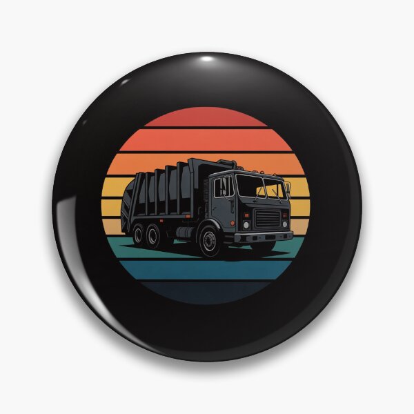 Item preview, Recycling Trash Garbage Truck Sunset Old School Party designed and sold by chaeningplan.