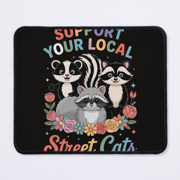 Item preview, Raccoon Opossum Skunk Lover Support Yours Local Street Cats designed and sold by chaeningplan.