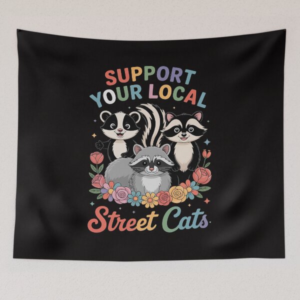 Item preview, Raccoon Opossum Skunk Lover Support Yours Local Street Cats designed and sold by chaeningplan.