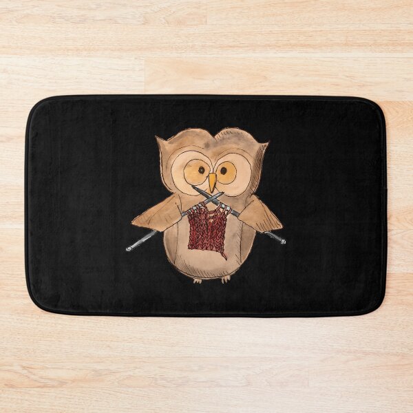 Item preview, Knitting Owl - Red Class designed and sold by JaneJanie.