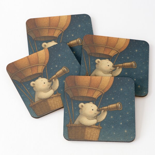 Item preview, Hot air balloon ride under the starry sky designed and sold by Mauswohn.