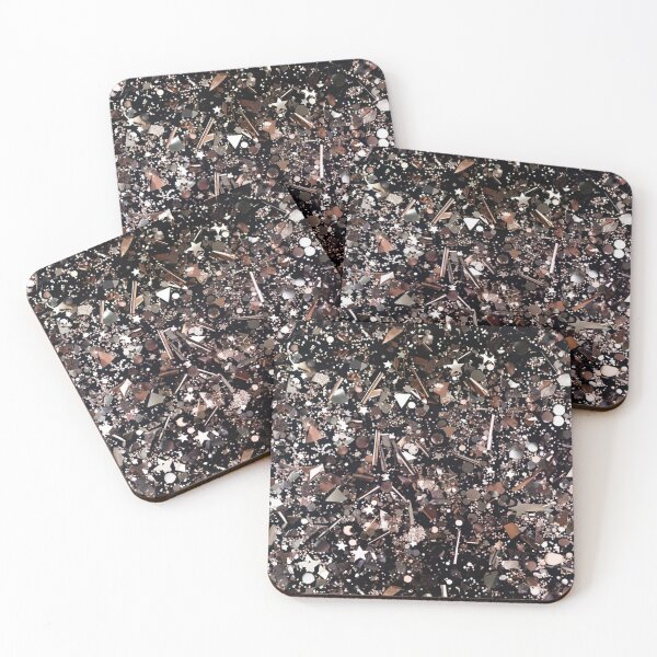 Item preview, Bronze and silver glitter mix with star shapes designed and sold by SassyArtistry.