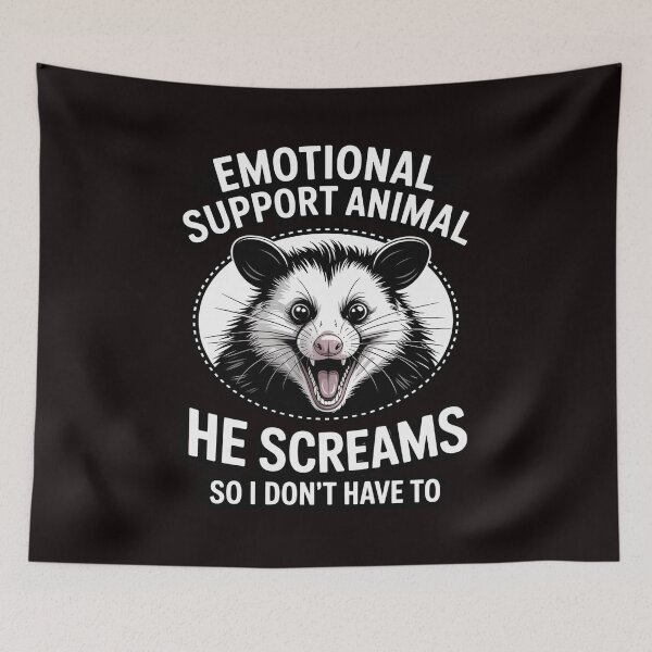 Item preview, Possum Emotional Support Animal Opossums Memes designed and sold by lavethediso.