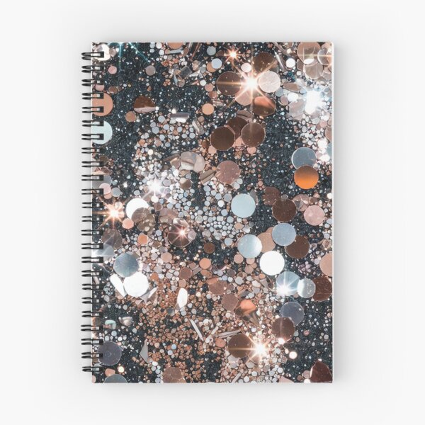 Item preview, Copper and silver glitter mix on dark background designed and sold by SassyArtistry.