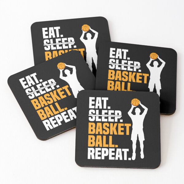 Item preview, Eat Sleep Basketball Repeat I Court Basketballer Basketball designed and sold by LeanneCarolina.
