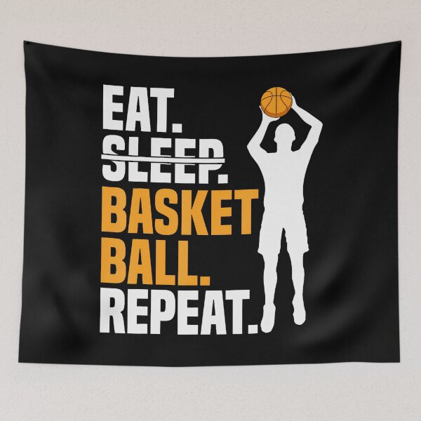 Item preview, Eat Sleep Basketball Repeat I Court Basketballer Basketball designed and sold by LeanneCarolina.
