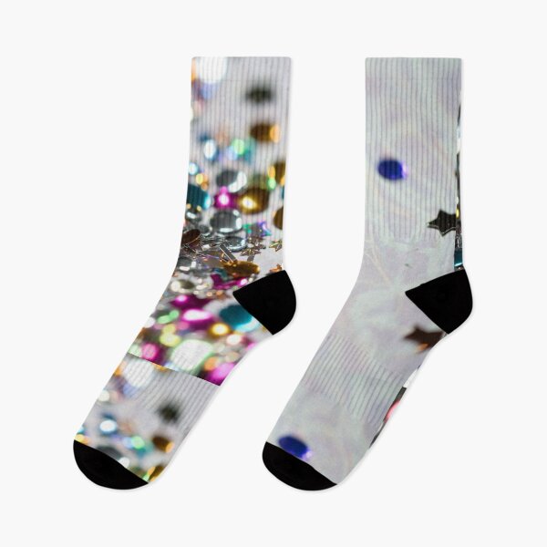 Item preview, Colorful glitter and star confetti on surface designed and sold by SassyArtistry.