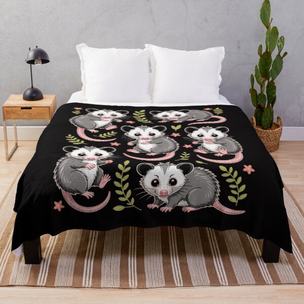 Item preview, Opossum Poses Flowers Cute Possum Floral Girls Kids Women designed and sold by berniceschm.