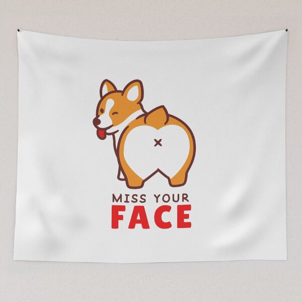 Item preview, Cute Kawaii Corgi Butt - Funny Dog Loaf Illustration Gift. designed and sold by I​ AM​ O.J.A ..
