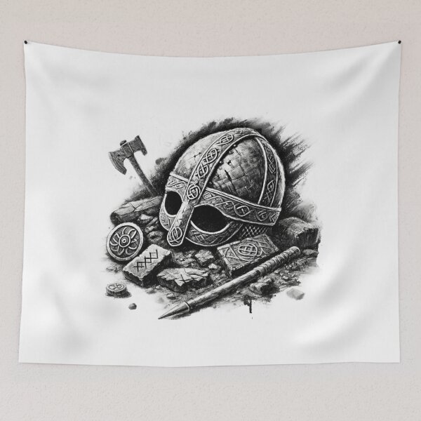 Item preview, Echoes of the North – The Fallen Warrior’s Rest designed and sold by CelticSoulShop.