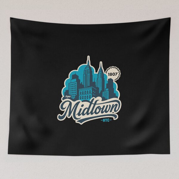 Item preview, Midtown Manhattan NYC Vintage Illustration designed and sold by Boogosh.