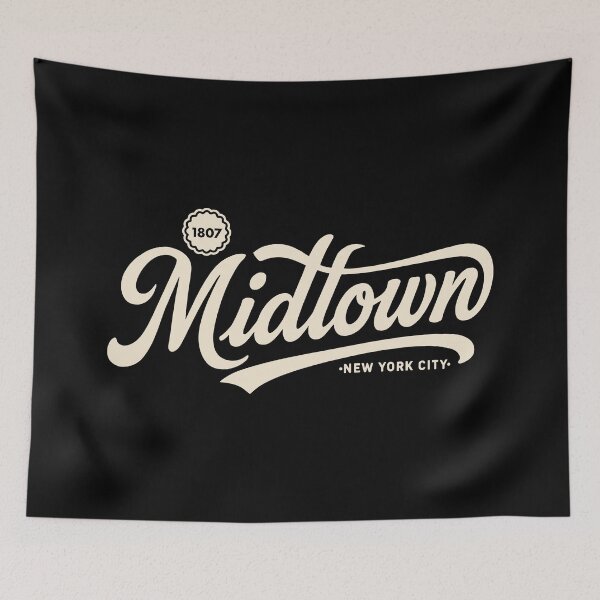 Item preview, Midtown Manhattan Vintage Lettering designed and sold by Boogosh.