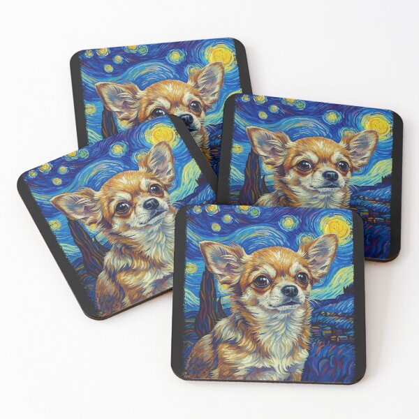 Item preview, STARRY NIGHT - CHIHUAHUA | Pets and Dogs lovers for Men and Women t-shirt designed and sold by panchiTWO.