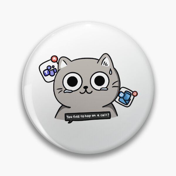 Item preview, Stress cat wfh notification 9 to 5 designed and sold by nuttybear.
