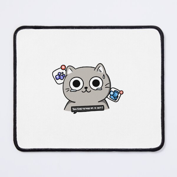 Item preview, Stress cat wfh notification 9 to 5 designed and sold by nuttybear.