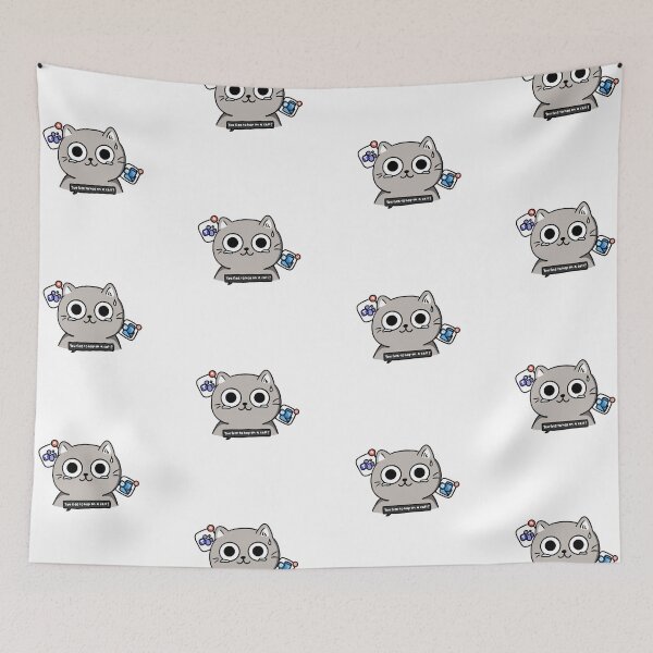 Item preview, Stress cat wfh notification 9 to 5 designed and sold by nuttybear.