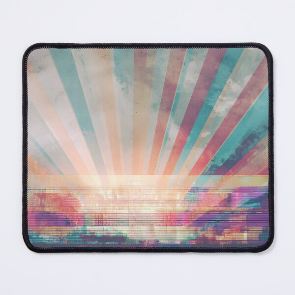Item preview, Retro glitch sunburst designed and sold by Newrealis.