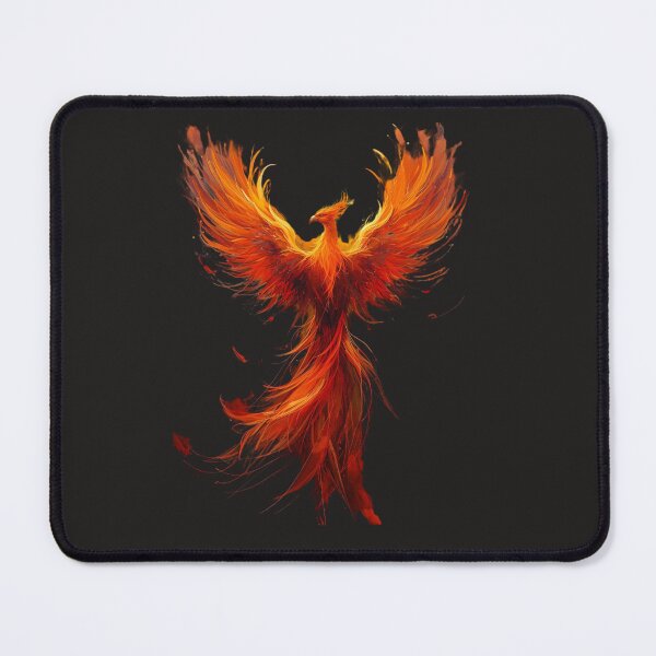 Item preview, Fiery Phoenix Rising - Mythical Fire Bird Fantasy Art Illustration designed and sold by TitanRN.