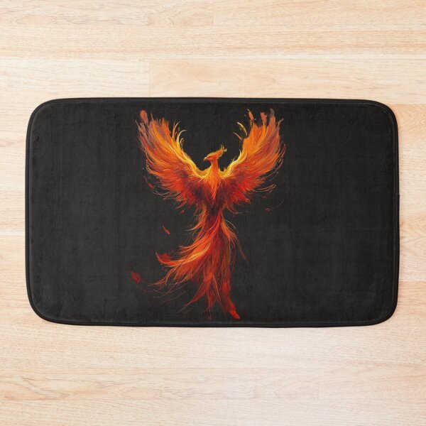 Item preview, Fiery Phoenix Rising - Mythical Fire Bird Fantasy Art Illustration designed and sold by TitanRN.