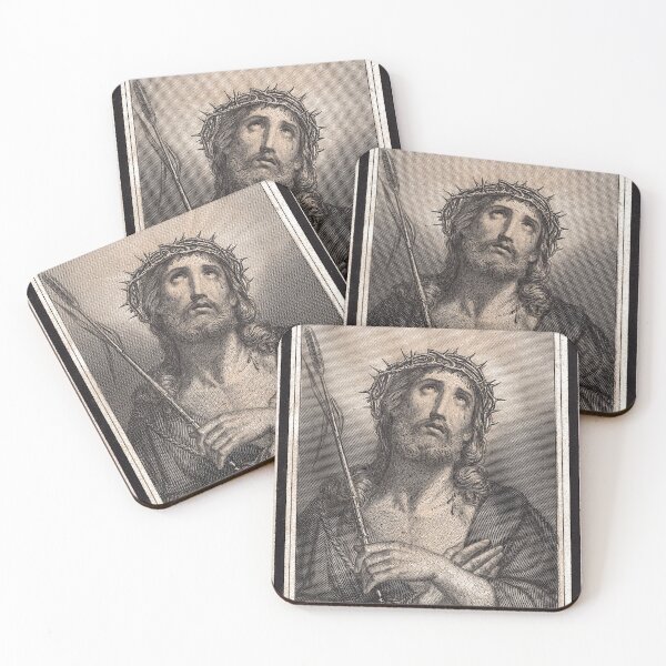 Item preview, Jesus Christ Wearing Crown of Thorns Vintage Holy Image designed and sold by YuckyCat.