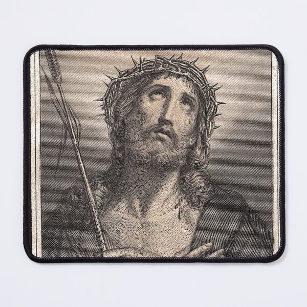 Item preview, Jesus Christ Wearing Crown of Thorns Vintage Holy Image designed and sold by YuckyCat.