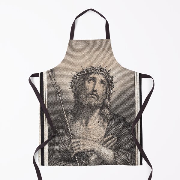 Item preview, Jesus Christ Wearing Crown of Thorns Vintage Holy Image designed and sold by YuckyCat.