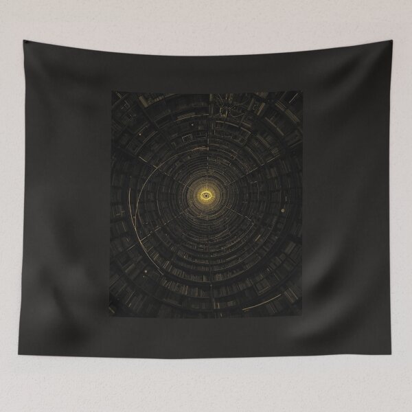 Item preview, Infinite Library of Knowledge - Eye of Wisdom Surreal Art designed and sold by TitanRN.