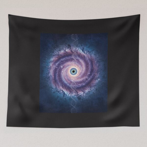 Item preview, Cosmic Eye Galaxy with DNA Helix Spiral Nebula - Psychedelic Space Art Visionary designed and sold by TitanRN.