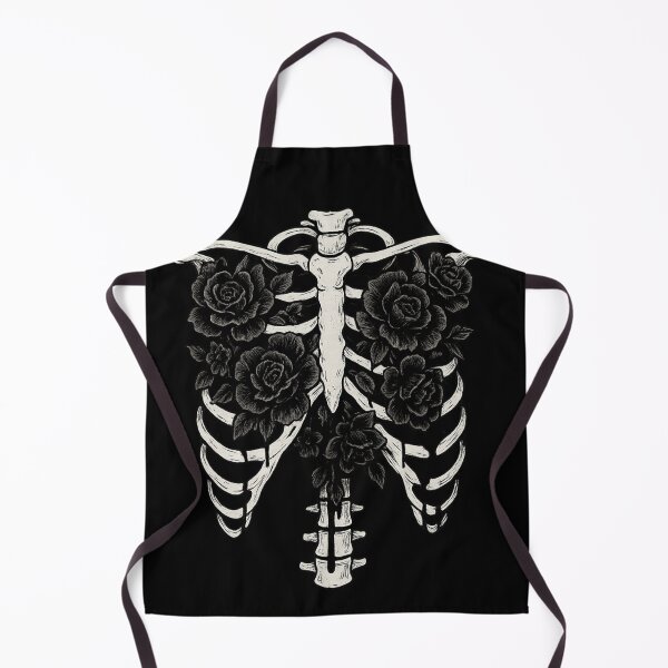 Item preview, Ribcage & Roses | Gothic Anatomy Shirt | Dark Floral Skeleton Tee designed and sold by Mouraludia.