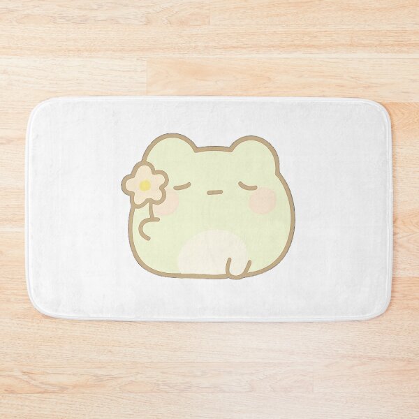 Item preview, Here here - Kawaii Mochi Blob Frog Sticker designed and sold by BluesSketchbook.