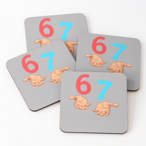 Item preview, 67 Six Seven Meme Gen Alpha Slang 6 7 Hands Funny Boys Kids designed and sold by KristineLi.