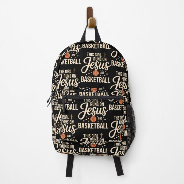 Item preview, This Girl Runs On Jesus And Basketball designed and sold by MyraLorri.