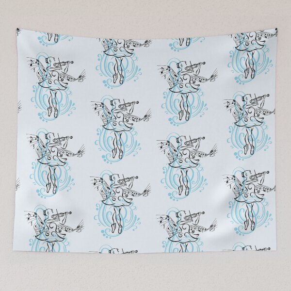 Item preview, Girl Playing Violin Music, and Ballet Violinist Ballerina designed and sold by Kate Hyunsu Cho.