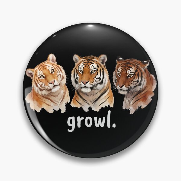 Item preview, Tigers Growl Funny Tiger Lover Funny Growl Gear designed and sold by DynamicDesign.