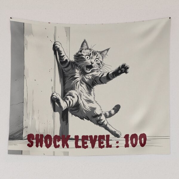 Item preview, Shocked Cat — Shock Level: 100 designed and sold by LEO'S CREATURE　れおずくりーちゃー.