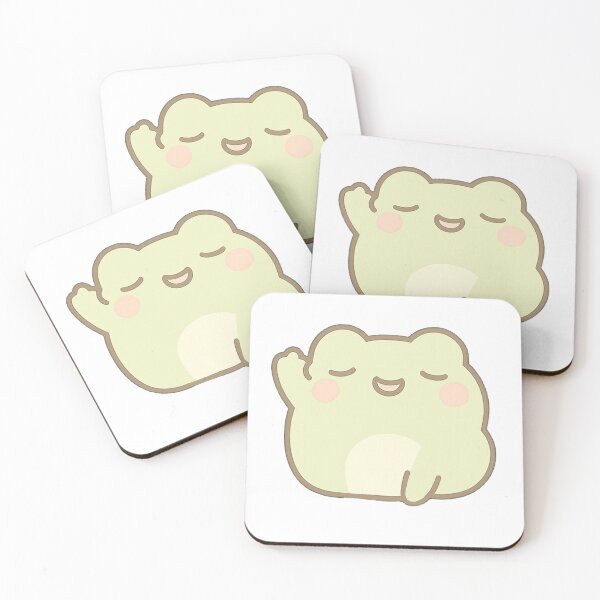 Item preview, Heyo Kawaii Mochi Frog Sticker designed and sold by BluesSketchbook.