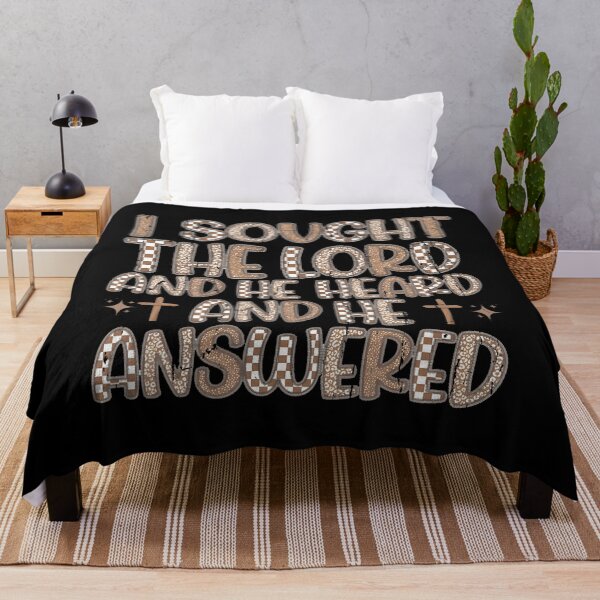 Item preview, I Sought The Lord And He Heard And He Answered designed and sold by MariaEdna1.