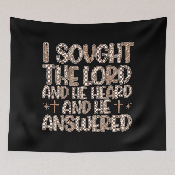 Item preview, I Sought The Lord And He Heard And He Answered designed and sold by MariaEdna1.