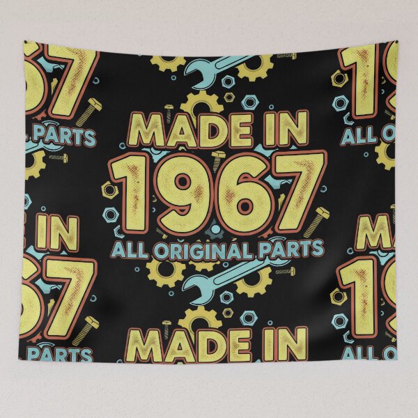 Item preview, Made in 1967 All Original Parts Vintage Mechanic Badge Design designed and sold by SplashTastic.