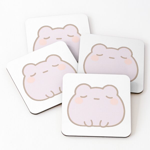 Item preview, Purple Kawaii Mochi Blob Frog Sticker designed and sold by BluesSketchbook.