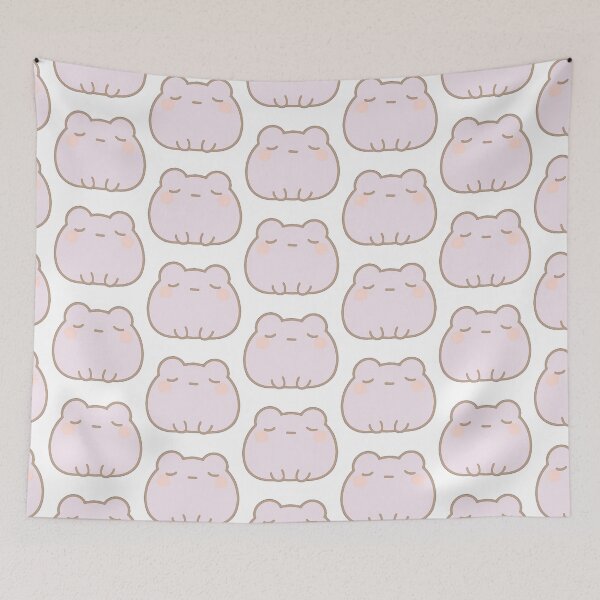Item preview, Purple Kawaii Mochi Blob Frog Sticker designed and sold by BluesSketchbook.