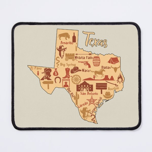 Item preview, Vintage Texas Map Illustration: Western Style Lone Star State Pride Tee designed and sold by mashmosh.