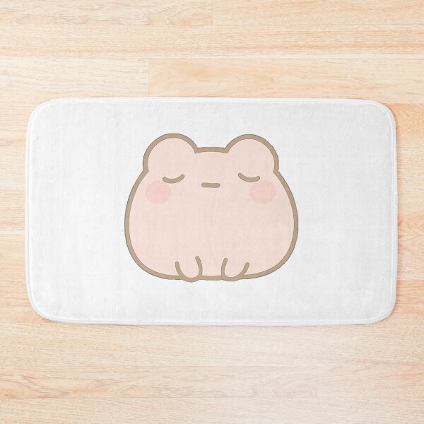 Item preview, Pink Kawaii Mochi Blob Frog Sticker designed and sold by BluesSketchbook.