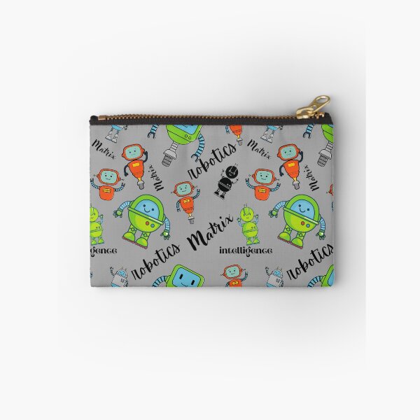 Item preview, Cute Robotics Pattern Art with Robots, Artificial Intelligence, Tech Sci-Fi Illustration Design designed and sold by Wandara Art & Decor.