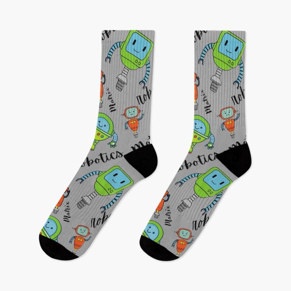 Item preview, Cute Robotics Pattern Art with Robots, Artificial Intelligence, Tech Sci-Fi Illustration Design designed and sold by Wandara Art & Decor.