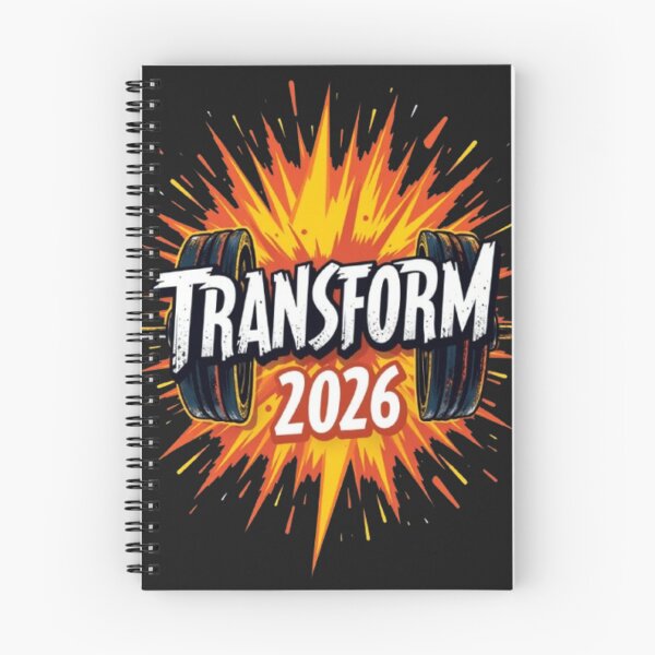Item preview, Transform 2026 - Fitness Transformation Training Planner Gym Motivation designed and sold by Antik by Schulz.