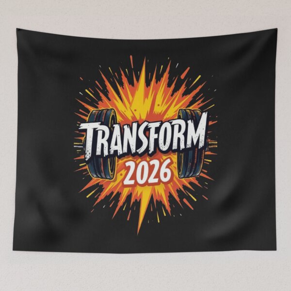 Item preview, Transform 2026 - Fitness Transformation Training Planner Gym Motivation designed and sold by Antik by Schulz.
