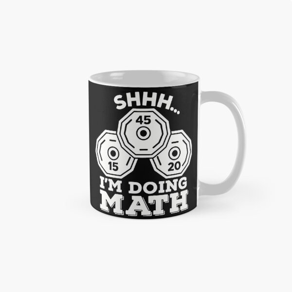 Item preview, Shhh Im Doing Math Gym Funny Weightlifting Plate Counting designed and sold by MariaEdna1.