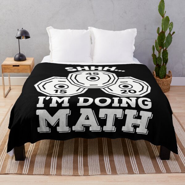 Item preview, Shhh Im Doing Math Gym Funny Weightlifting Plate Counting designed and sold by MariaEdna1.